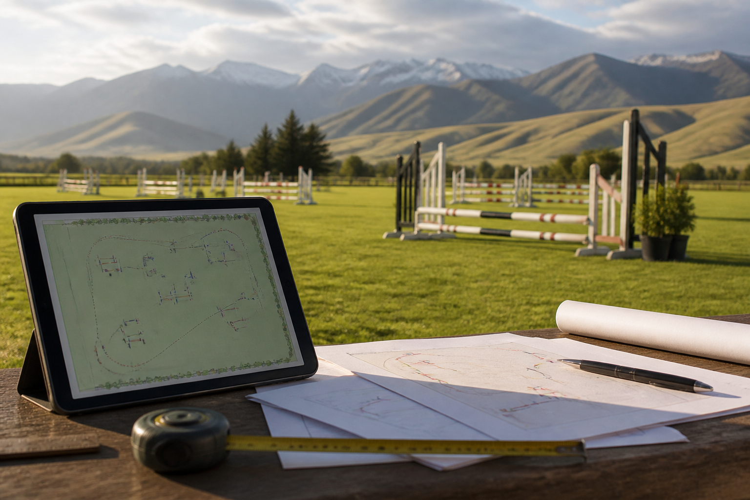 Show Jumping Course Design: Digital Tools vs Hand-Drawn Diagrams
