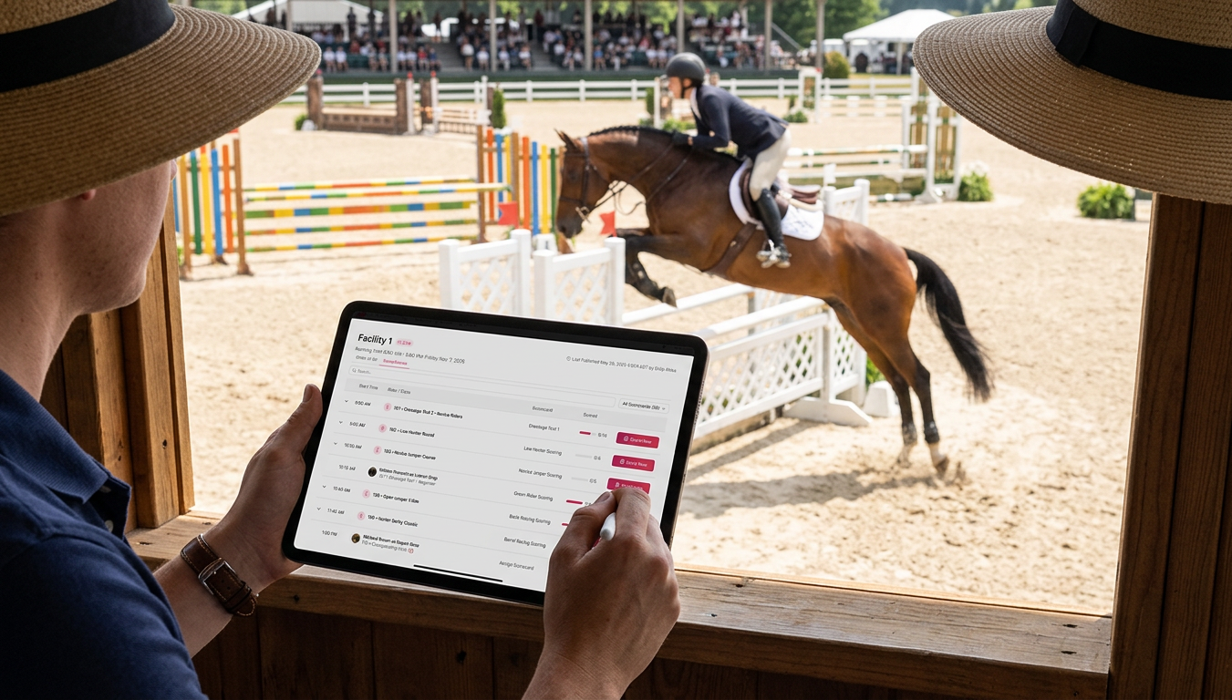 Real-time Horse Show Scoring: How Online Results Transform Event Day