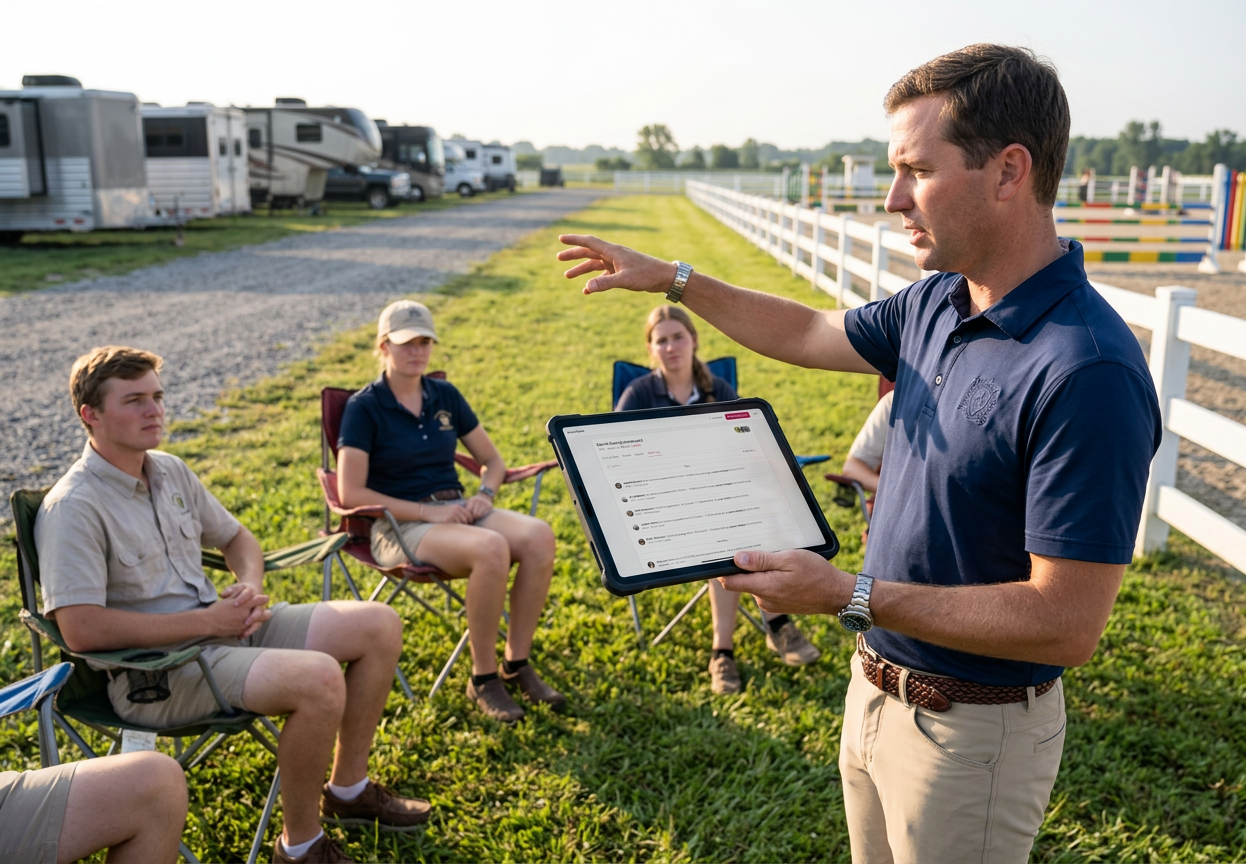 Horse Show Staff Management and Digital Volunteer Coordination