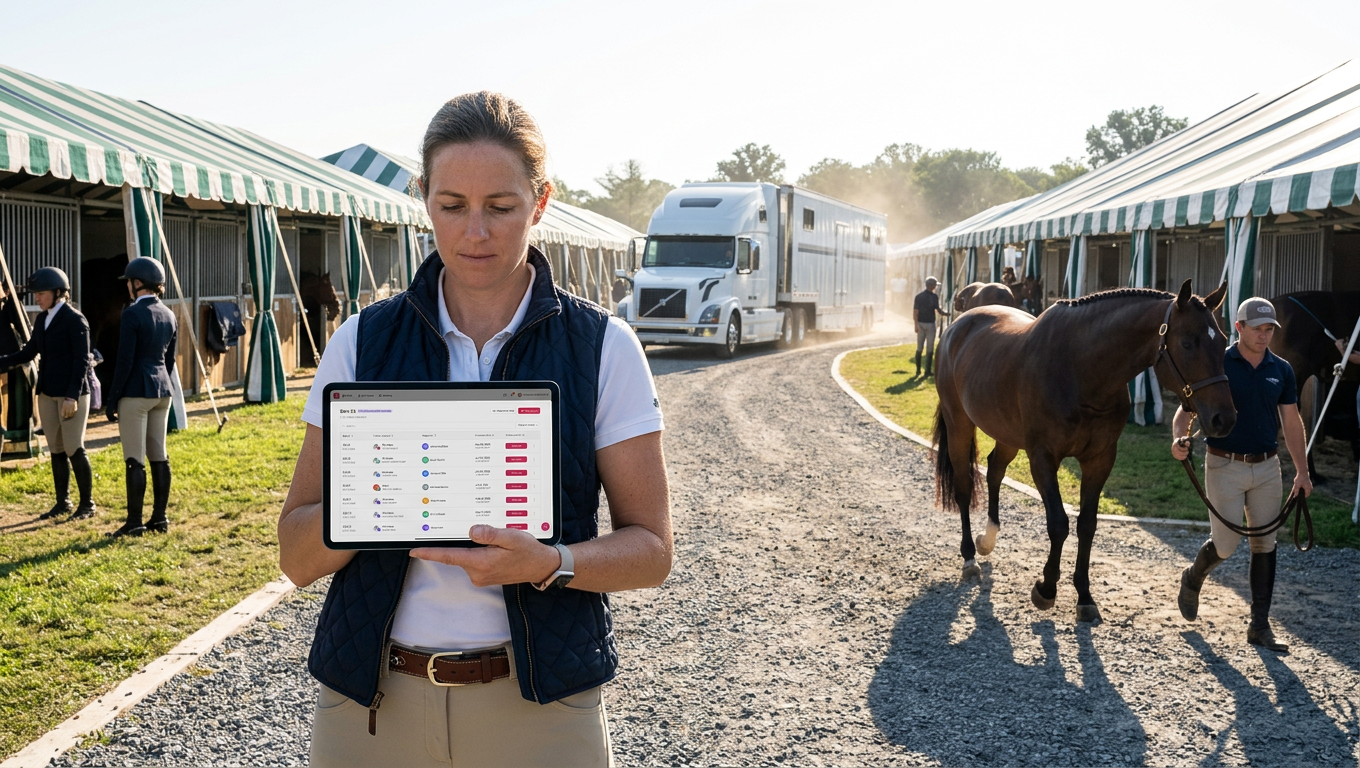 Optimizing Horse Show Arrival Logistics for Major Circuits